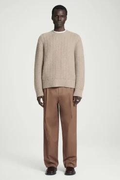 COS RELAXED POINTELLE-KNIT PURE CASHMERE SWEATER- Cashmere | Sweaters & Cardigans