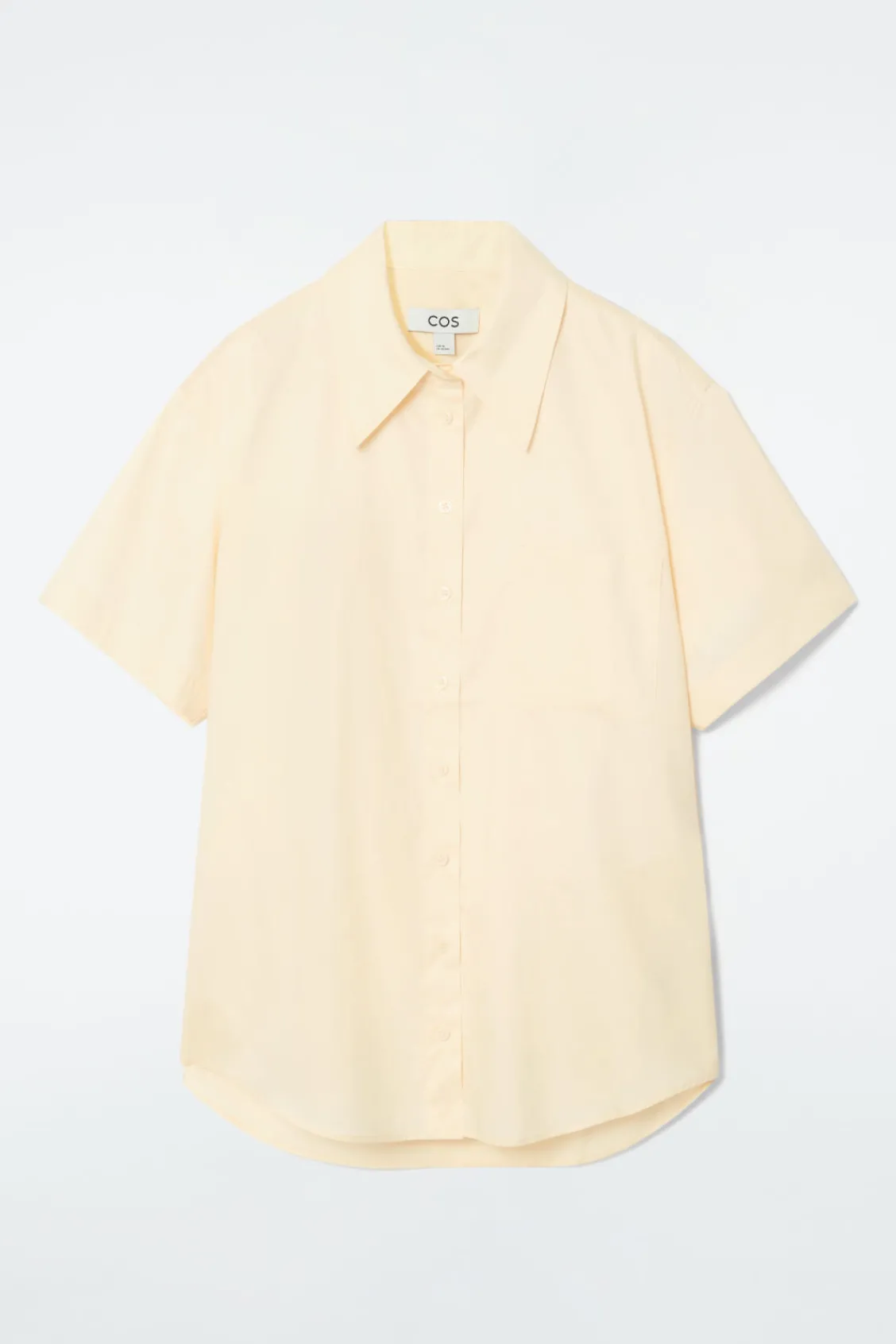 COS RELAXED SHORT-SLEEVED COTTON SHIRT-Women Shirts & Blouses | Tops