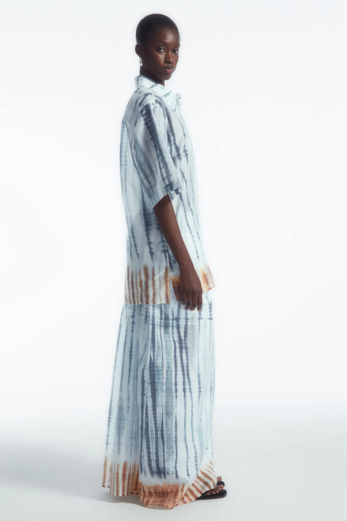 COS RELAXED SHORT-SLEEVED SHIRT-Women Shirts & Blouses | Tops