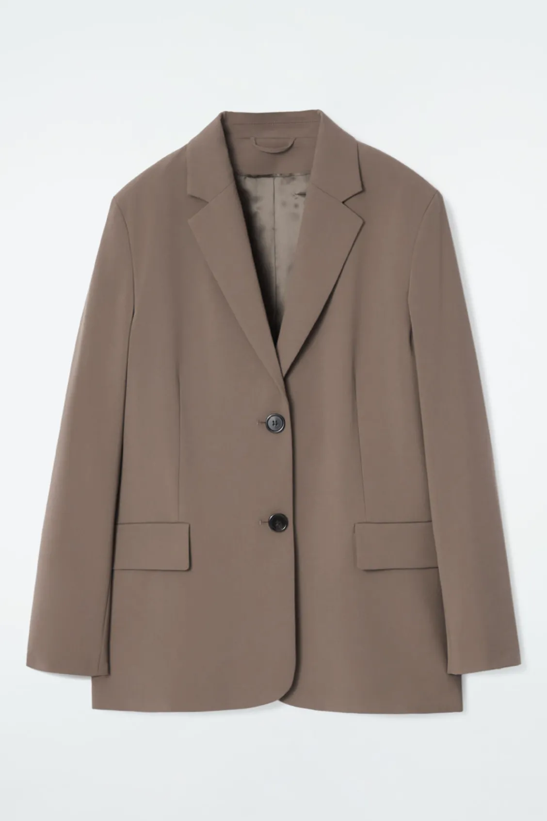 COS RELAXED SINGLE-BREASTED WOOL-BLEND BLAZER-Women Vests & Tailoring | Coats & Jackets