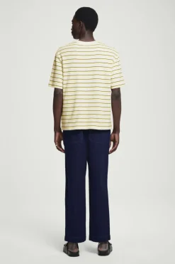 COS RELAXED STRIPED COTTON-BOUCLÉ T-SHIRT- T-Shirts | Sweaters & Cardigans