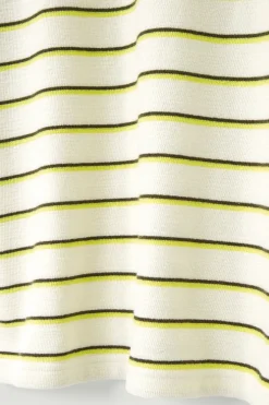 COS RELAXED STRIPED COTTON-BOUCLÉ T-SHIRT- T-Shirts | Sweaters & Cardigans