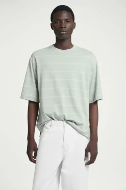 COS RELAXED STRIPED HEMP-JERSEY T-SHIRT- T-Shirts