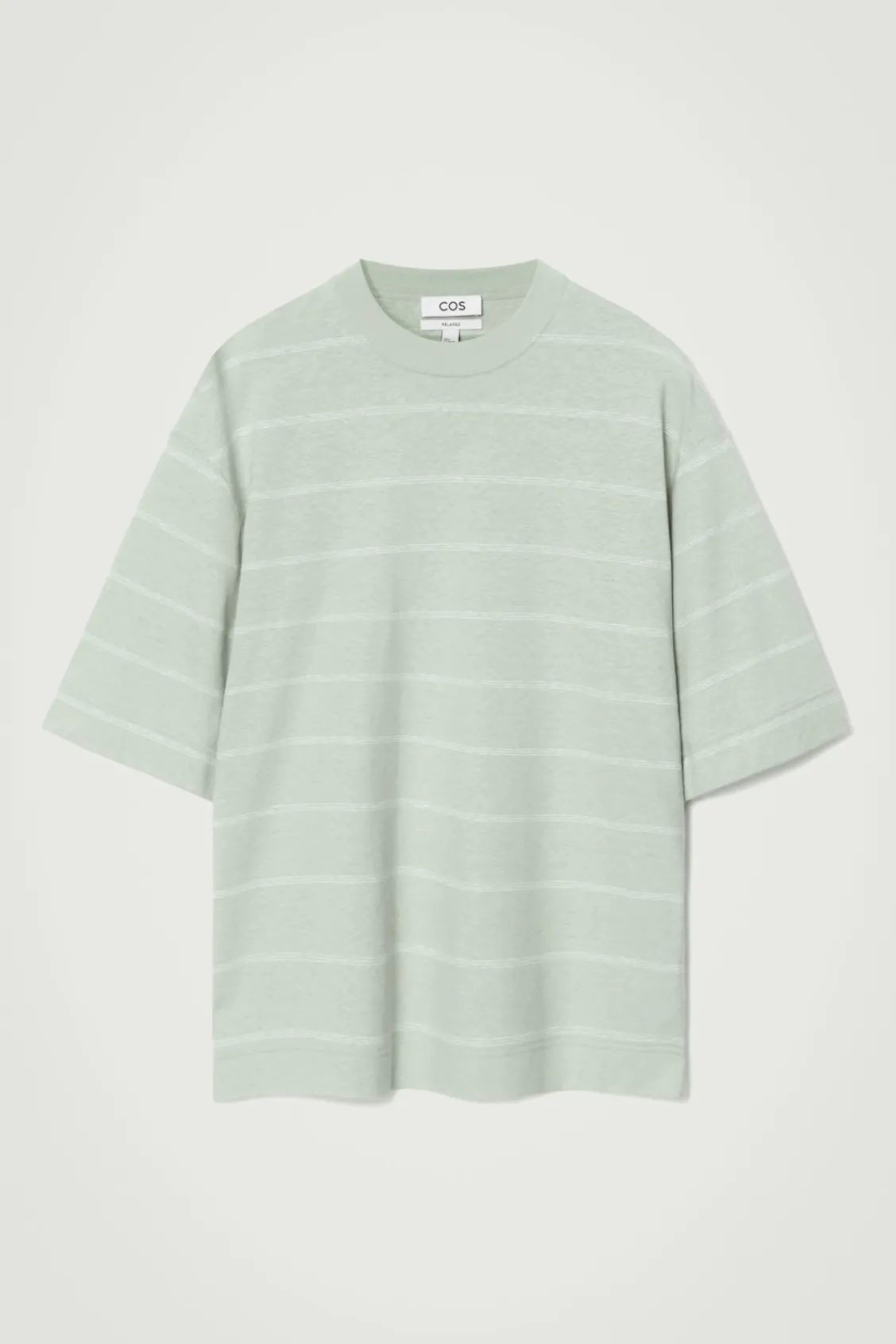 COS RELAXED STRIPED HEMP-JERSEY T-SHIRT- T-Shirts