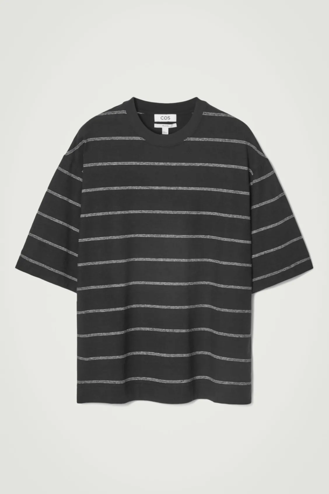 COS RELAXED STRIPED HEMP-JERSEY T-SHIRT- T-Shirts