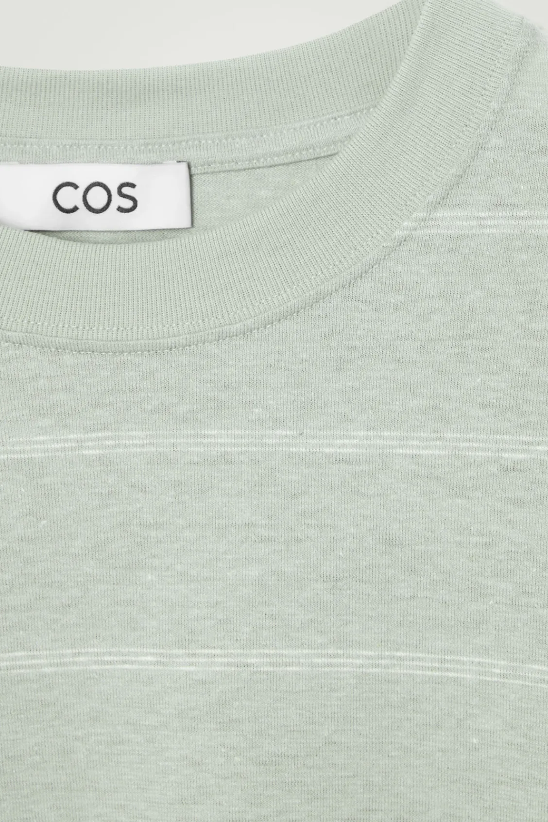 COS RELAXED STRIPED HEMP-JERSEY T-SHIRT- T-Shirts