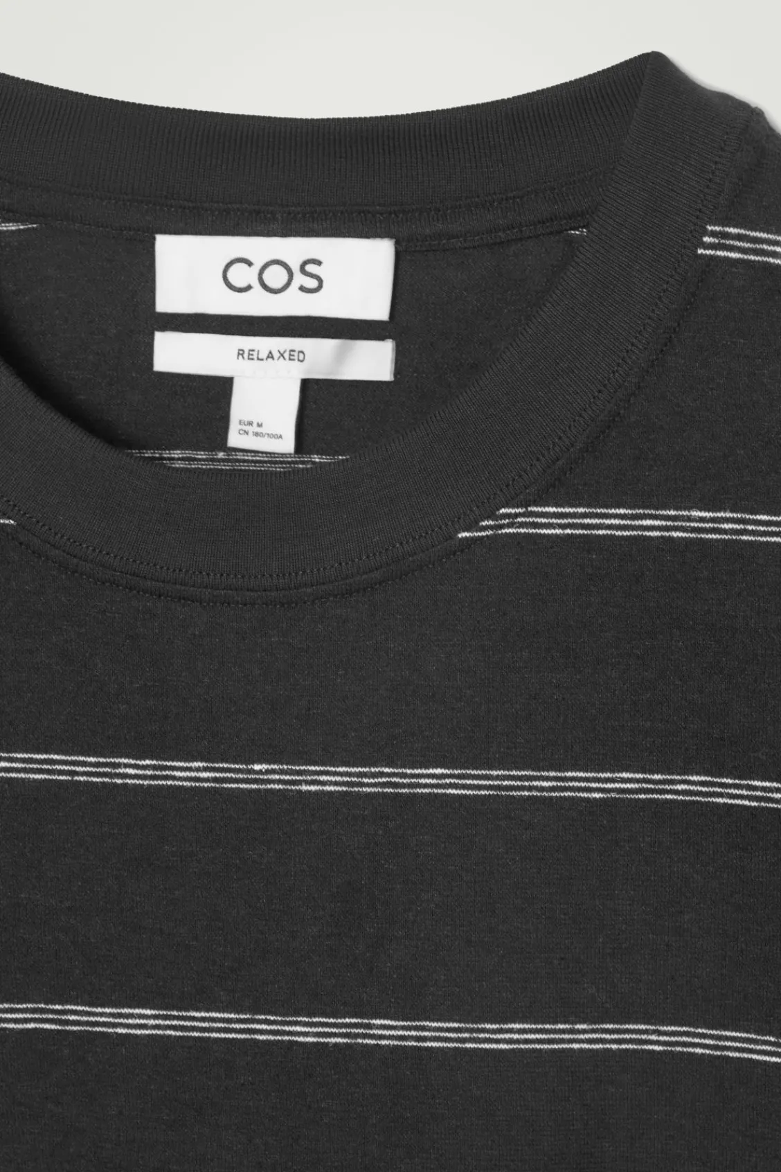 COS RELAXED STRIPED HEMP-JERSEY T-SHIRT- T-Shirts