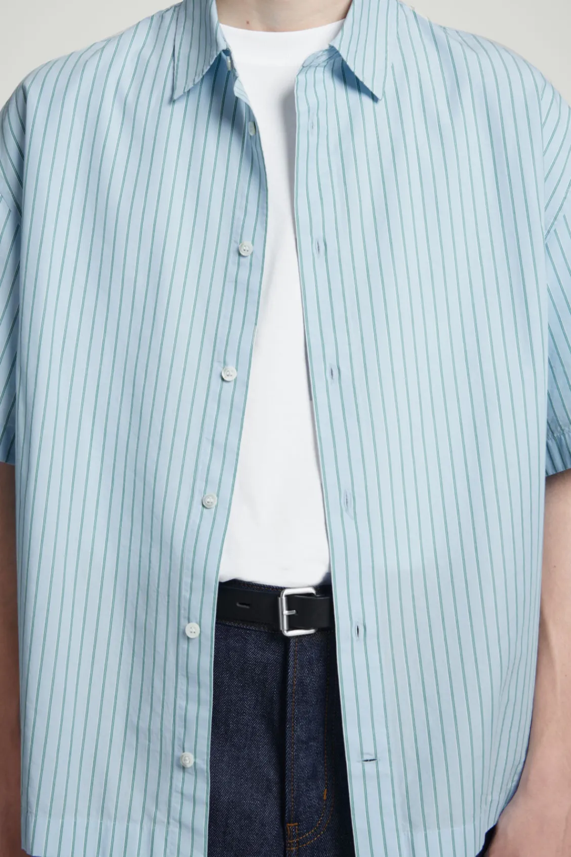 COS RELAXED STRIPED SHORT-SLEEVED SHIRT- Shirts