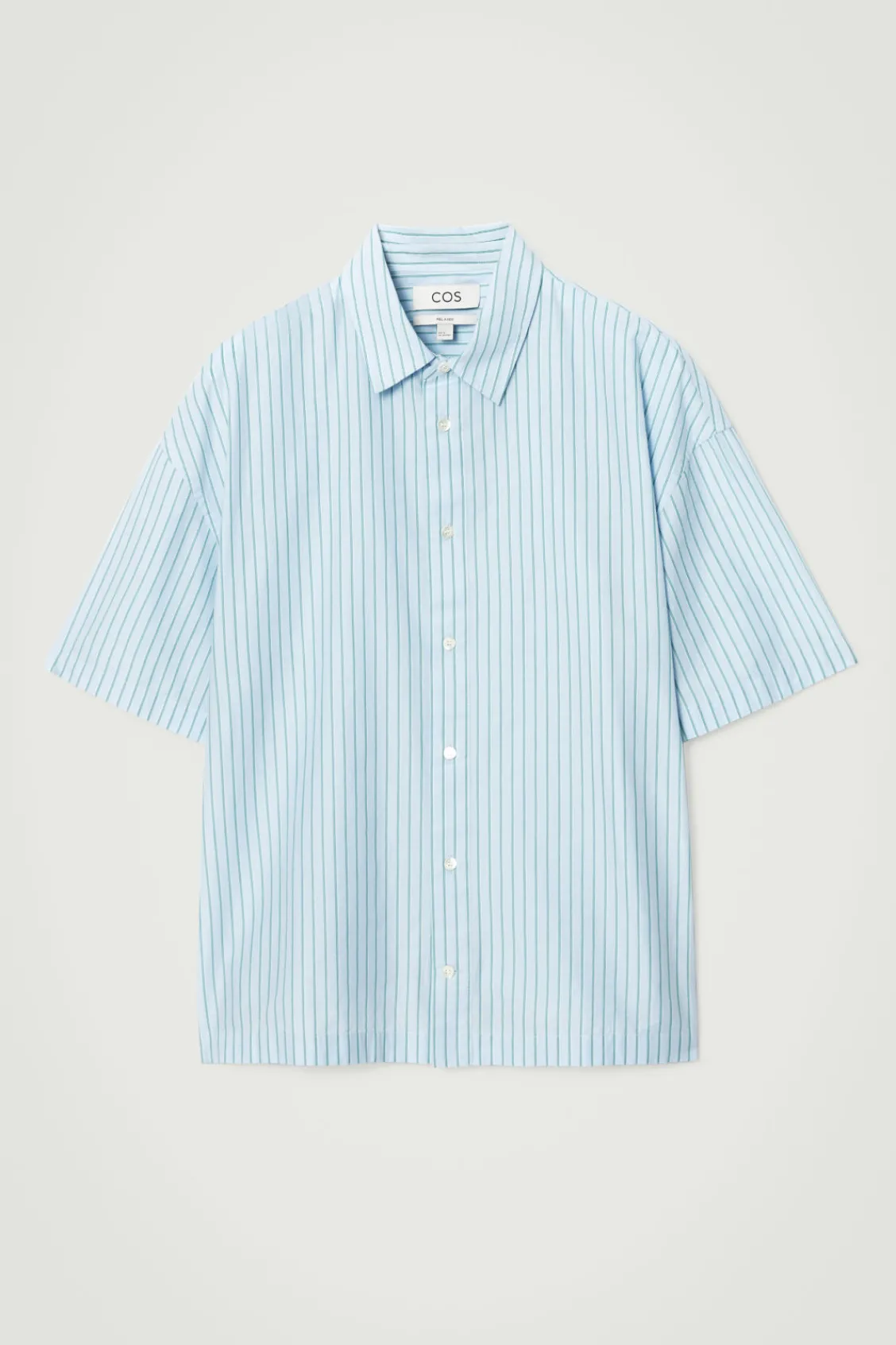 COS RELAXED STRIPED SHORT-SLEEVED SHIRT- Shirts