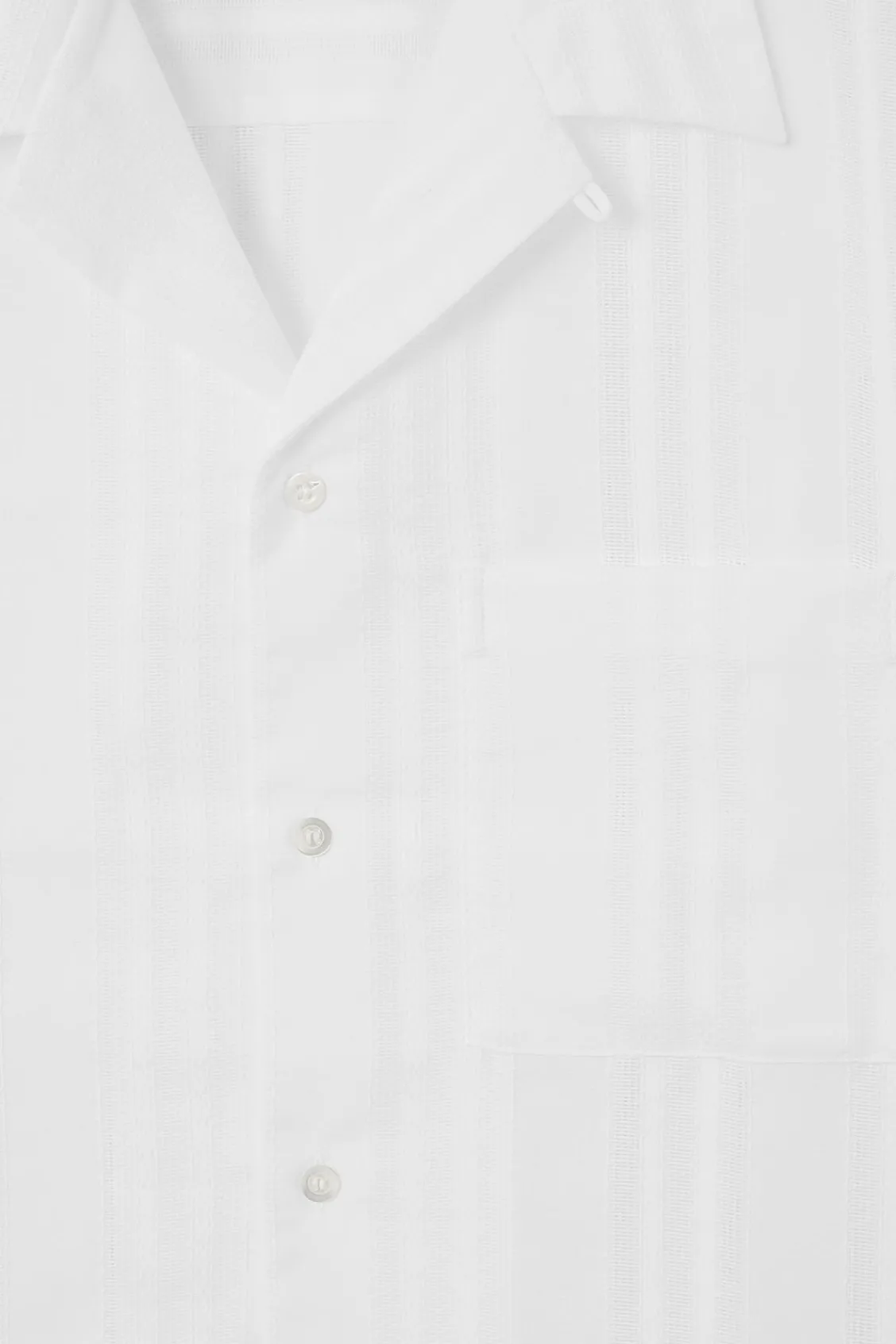COS RELAXED STRIPE-JACQUARD COTTON SHORT-SLEEVED SHIRT- Shirts