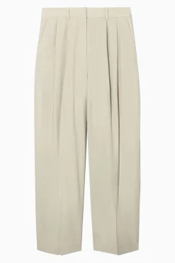 COS RELAXED TAILORED WIDE-LEG PANTS-Women Pants