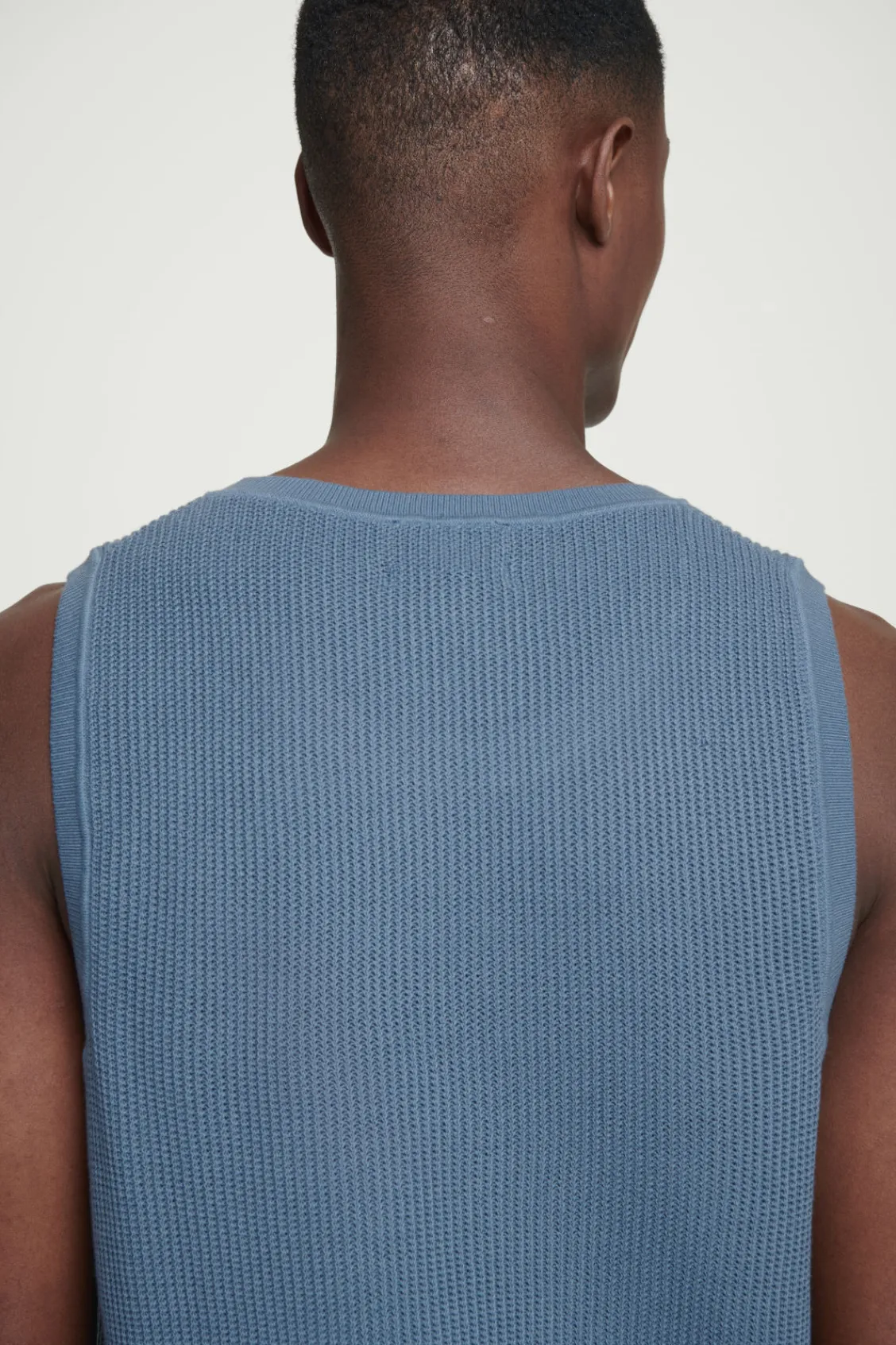 COS RELAXED TEXTURED-KNIT COTTON TANK- T-Shirts | Sweaters & Cardigans