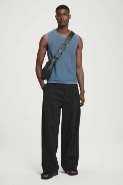 COS RELAXED TEXTURED-KNIT COTTON TANK- T-Shirts | Sweaters & Cardigans