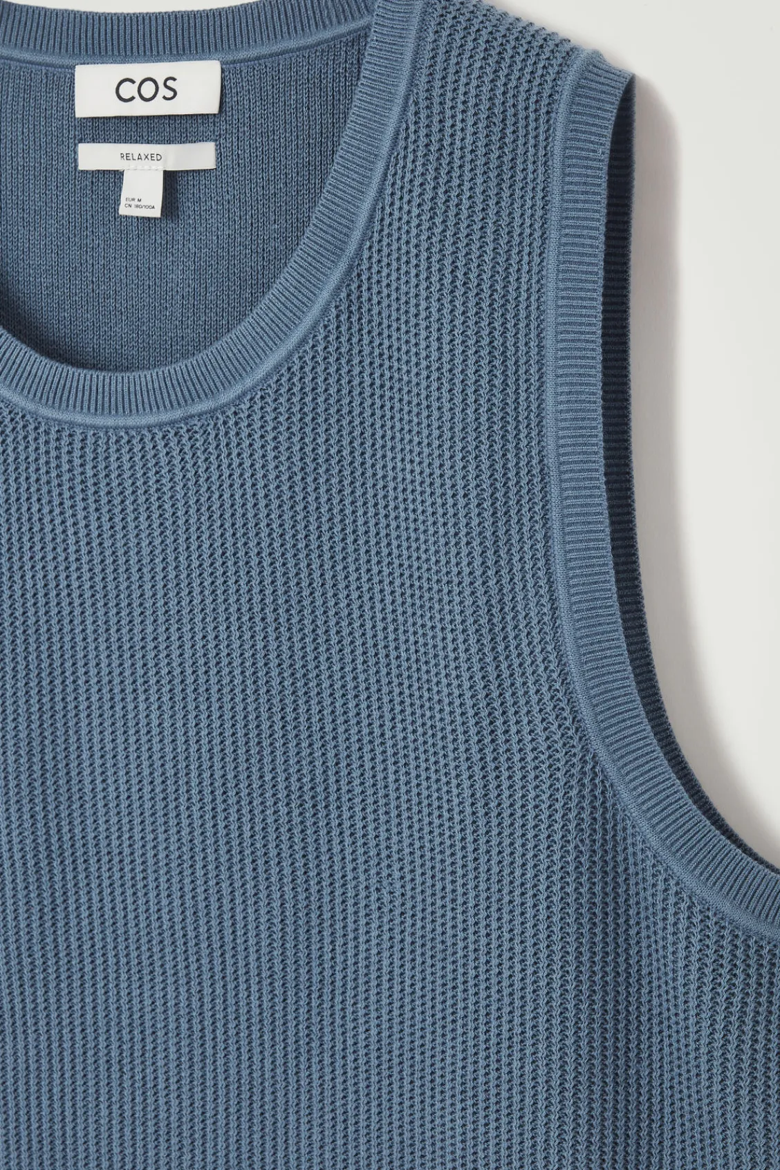 COS RELAXED TEXTURED-KNIT COTTON TANK- T-Shirts | Sweaters & Cardigans