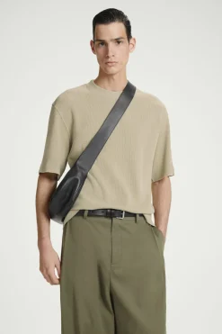 COS RELAXED WAFFLE-TEXTURE COTTON-JERSEY T-SHIRT- T-Shirts