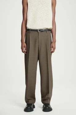 COS RELAXED WOOL-BLEND TAPERED PANTS- Suits & Tailoring | Pants
