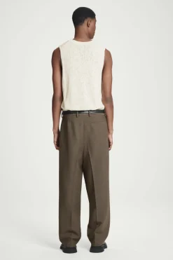 COS RELAXED WOOL-BLEND TAPERED PANTS- Suits & Tailoring | Pants