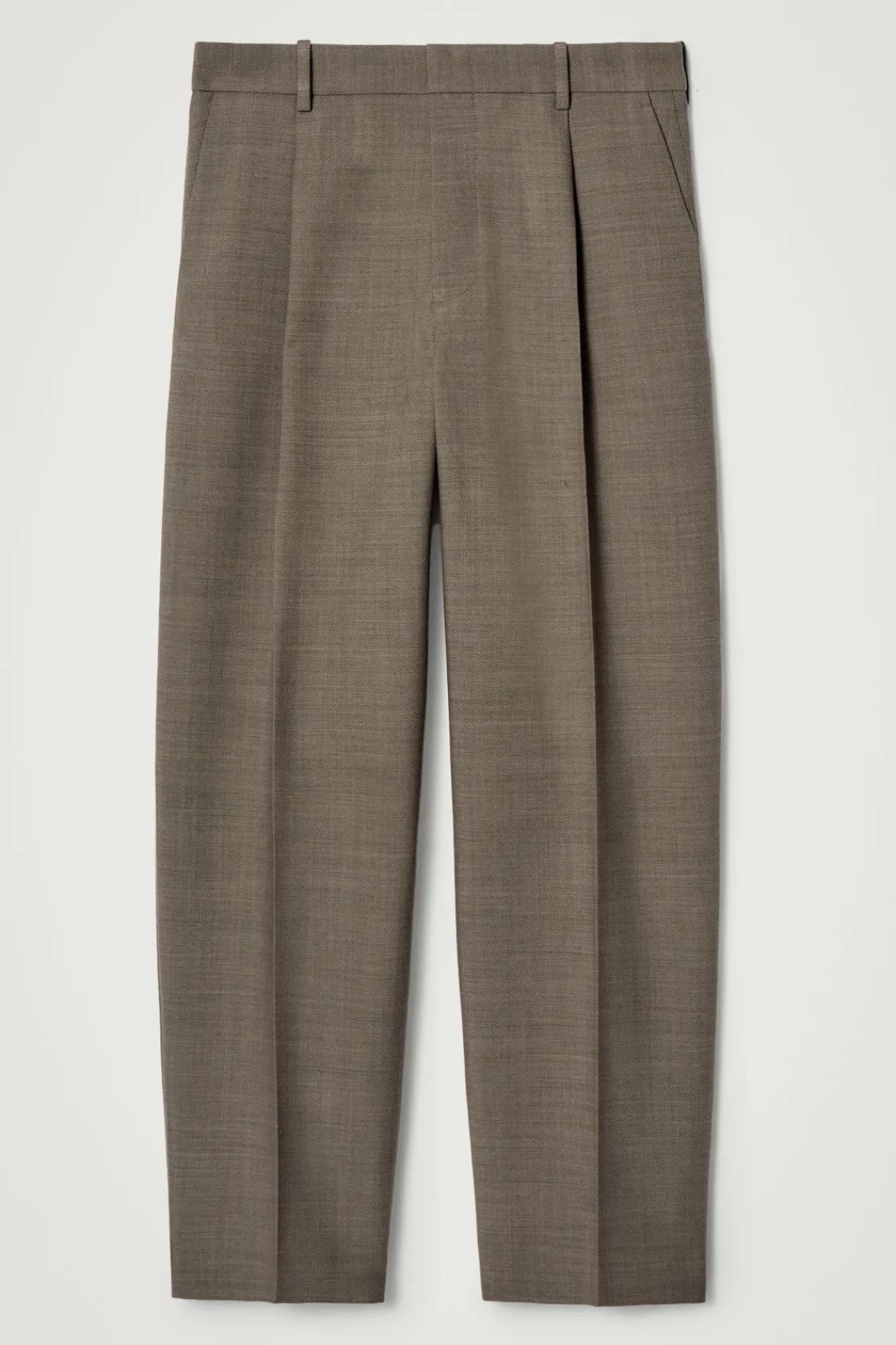 COS RELAXED WOOL-BLEND TAPERED PANTS- Suits & Tailoring | Pants