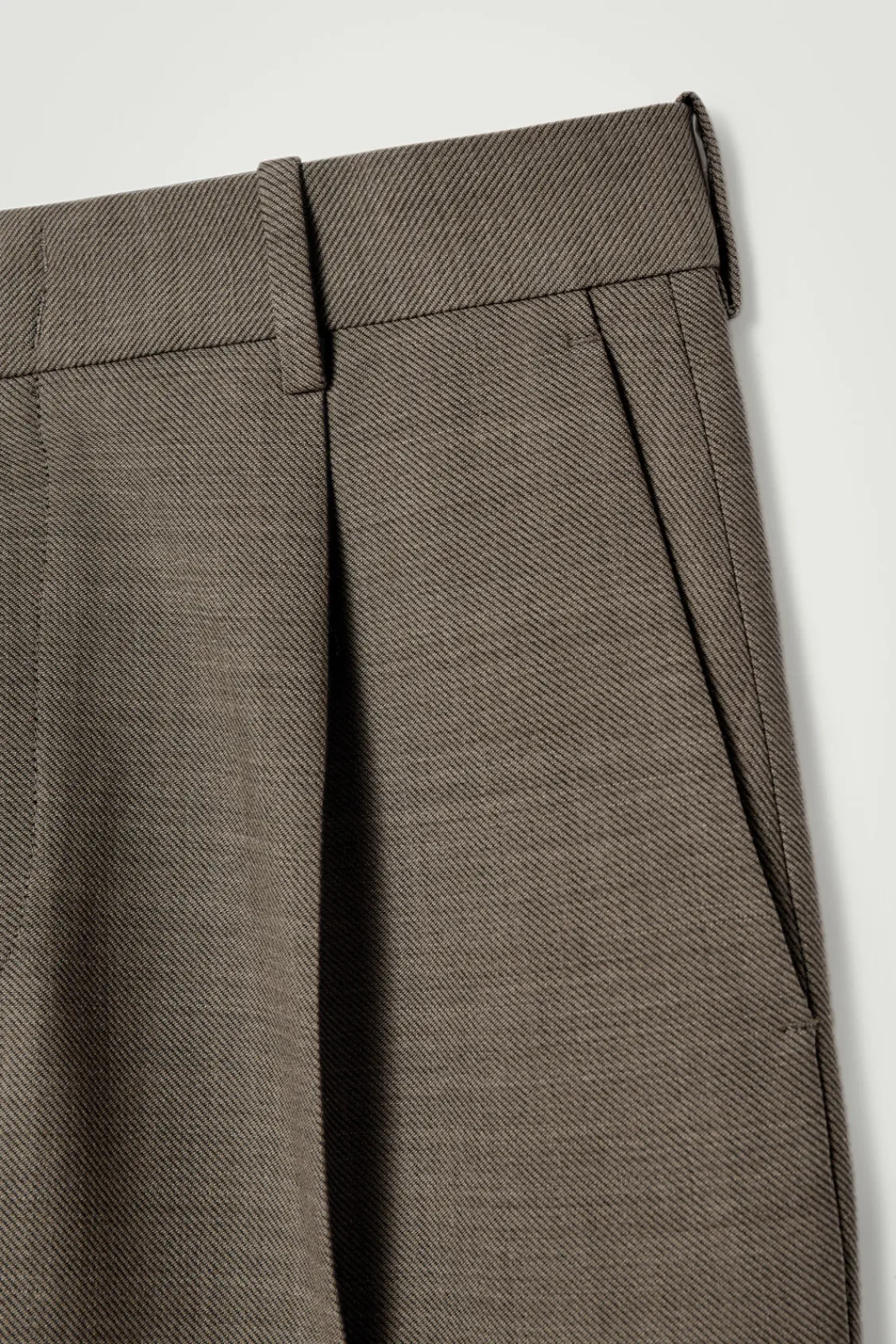 COS RELAXED WOOL-BLEND TAPERED PANTS- Suits & Tailoring | Pants