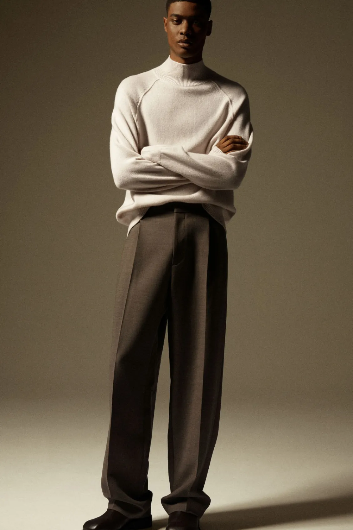 COS RELAXED WOOL-BLEND TAPERED PANTS- Suits & Tailoring | Pants