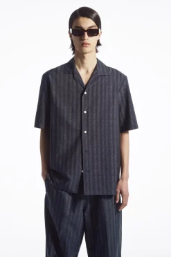 COS RELAXED ZIGZAG STRIPE COTTON SHIRT- Matching Sets | Shirts