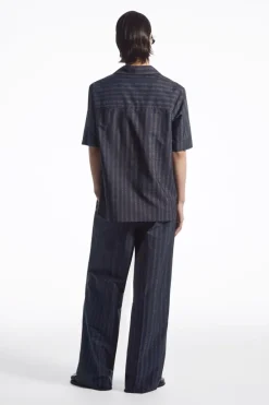 COS RELAXED ZIGZAG STRIPE COTTON SHIRT- Matching Sets | Shirts
