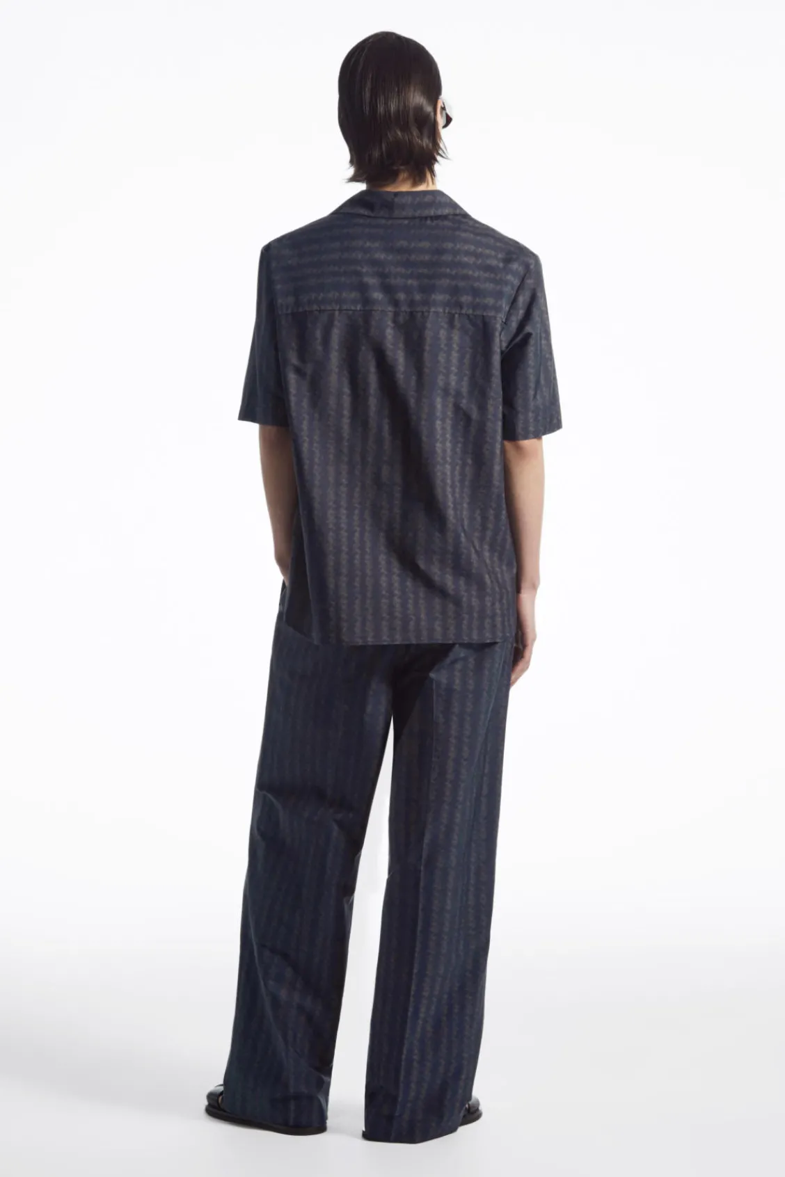 COS RELAXED ZIGZAG STRIPE COTTON SHIRT- Matching Sets | Shirts