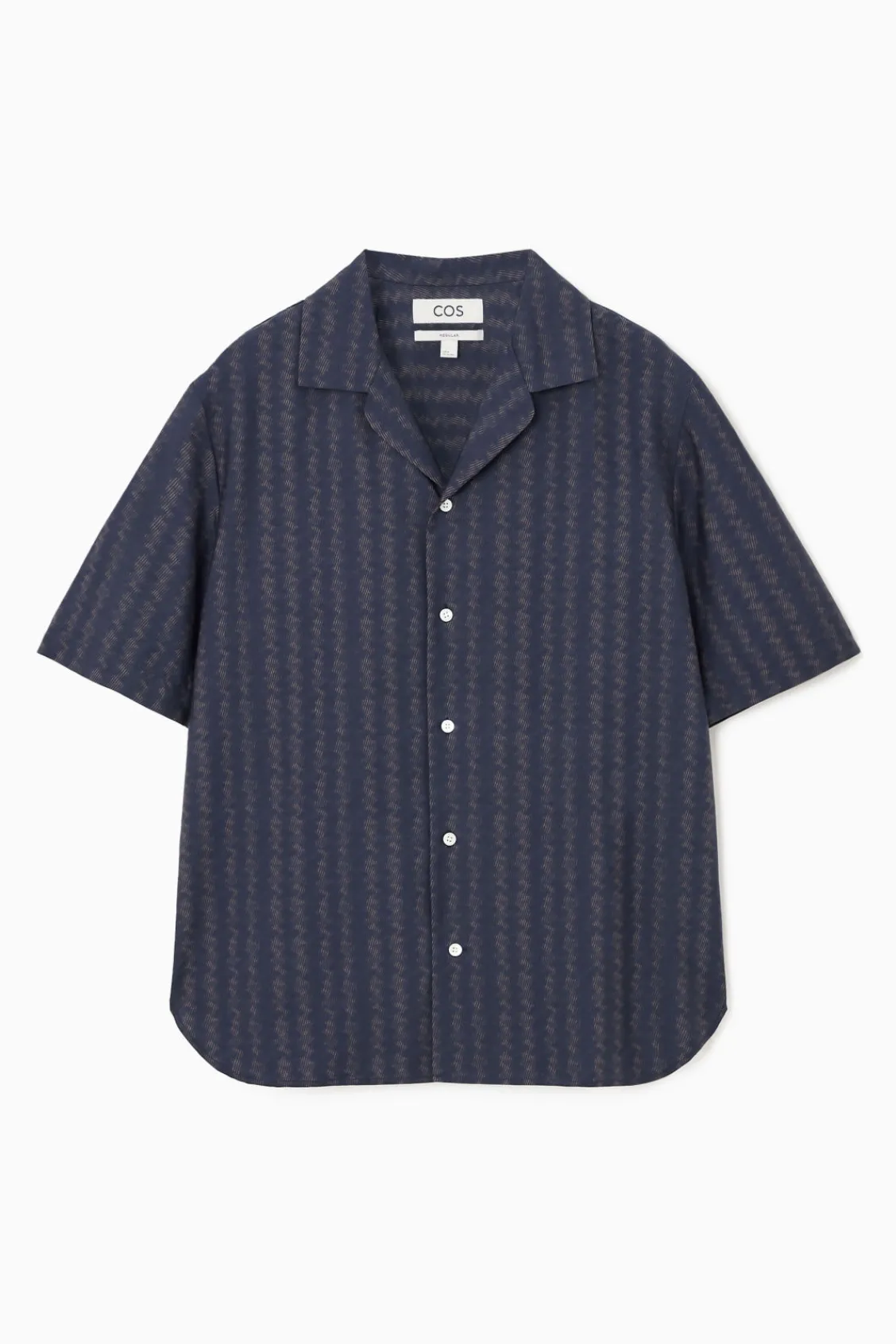 COS RELAXED ZIGZAG STRIPE COTTON SHIRT- Matching Sets | Shirts