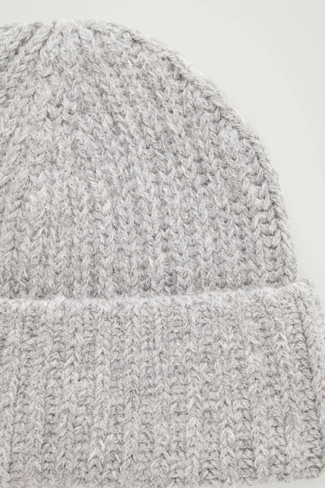 COS RIBBED ALPACA-BLEND BEANIE- Hats & Scarves