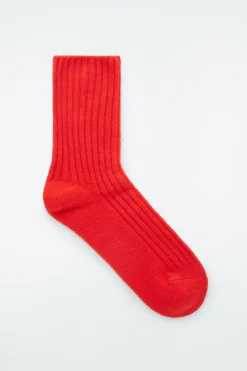 COS RIBBED CASHMERE SOCKS-Women Socks & Tights | Cashmere