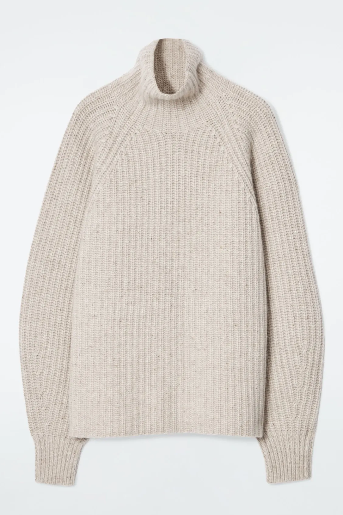 COS RIBBED CASHMERE-BLEND FUNNEL-NECK SWEATER-Women Cashmere | Sweaters & Cardigans