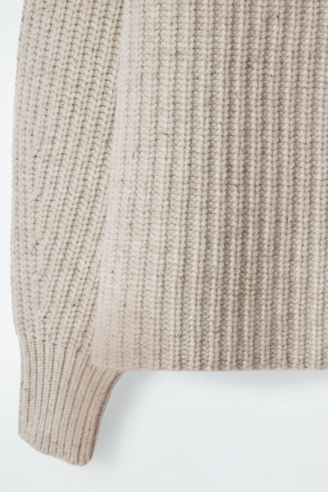 COS RIBBED CASHMERE-BLEND FUNNEL-NECK SWEATER-Women Cashmere | Sweaters & Cardigans