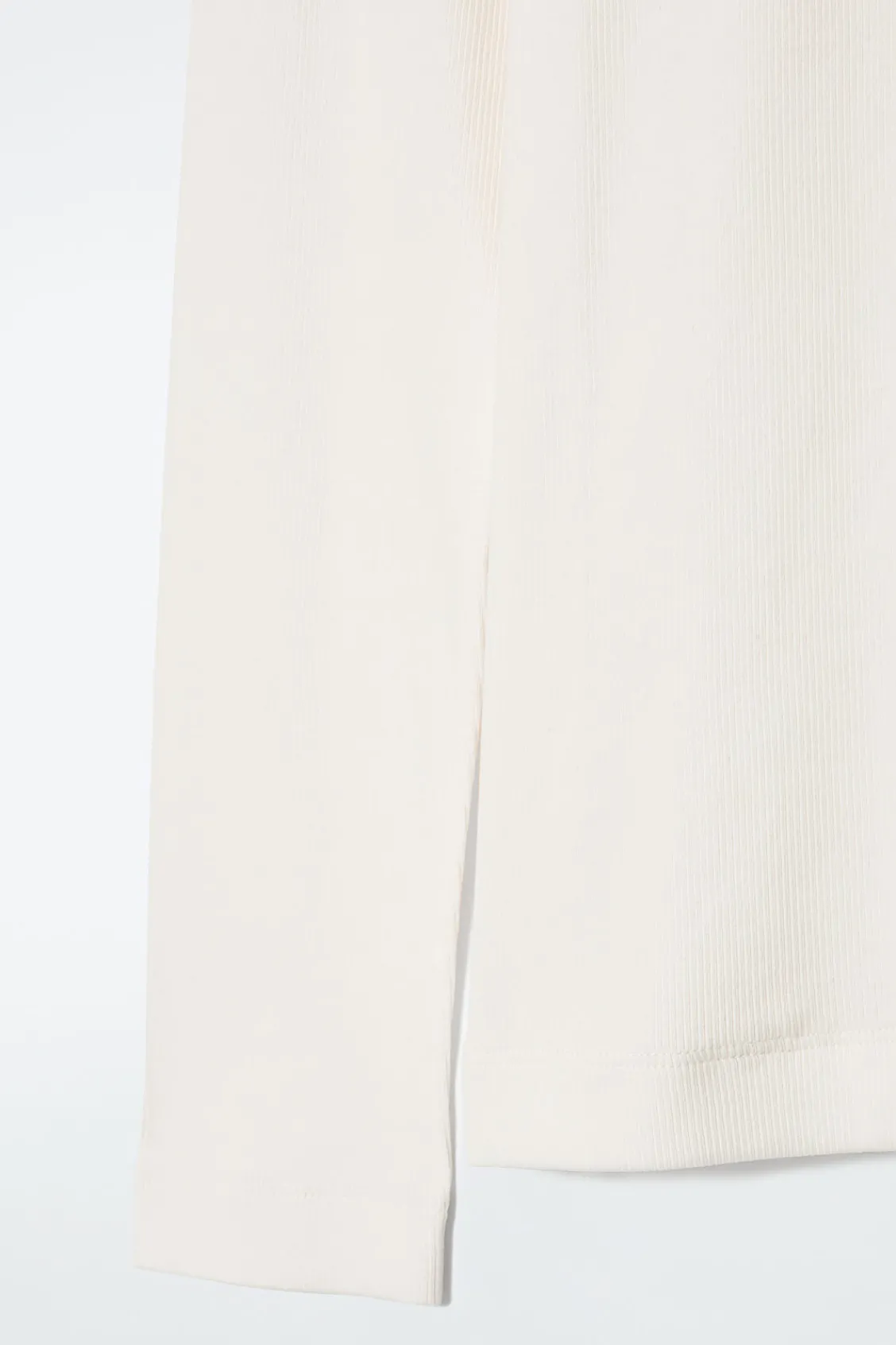 COS RIBBED JERSEY LONG-SLEEVED TOP-Women T-Shirts | Tops