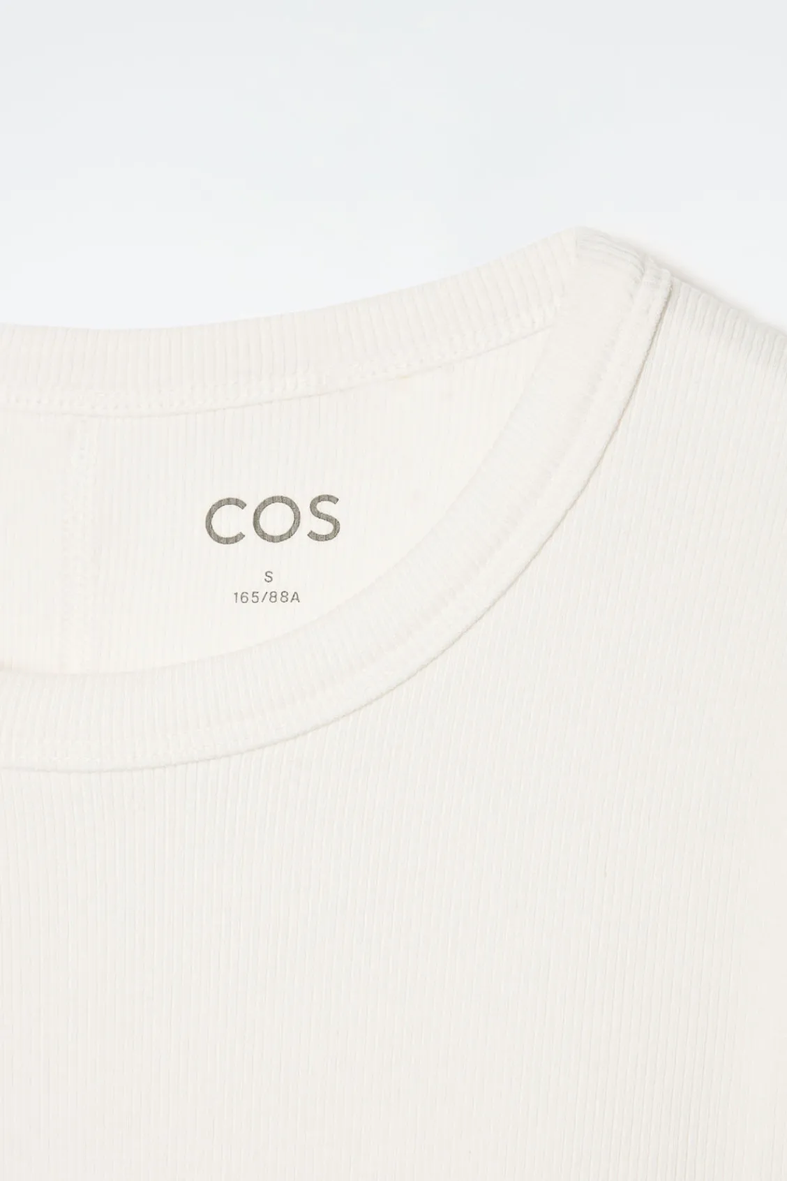 COS RIBBED JERSEY LONG-SLEEVED TOP-Women T-Shirts | Tops
