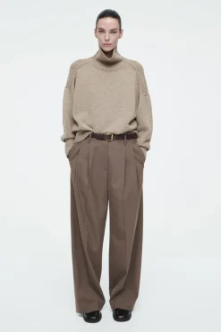 COS RIBBED MERINO WOOL TURTLENECK SWEATER-Women Sweaters & Cardigans