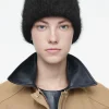 COS RIBBED MOHAIR BEANIE-Women Hats & Scarves