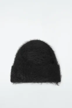 COS RIBBED MOHAIR BEANIE-Women Hats & Scarves