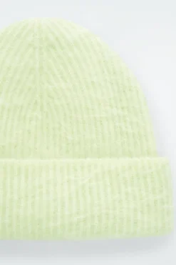 COS RIBBED MOHAIR BEANIE-Women Hats & Scarves