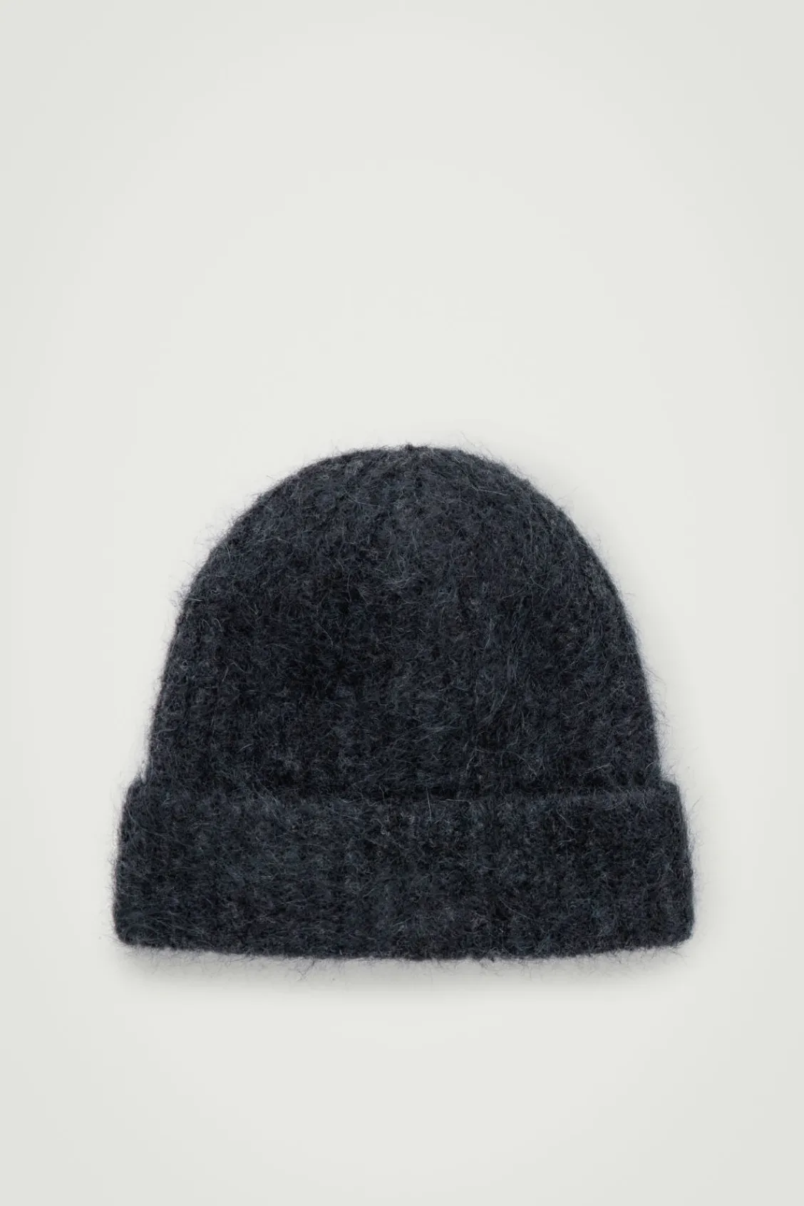 COS RIBBED MOHAIR-BLEND BEANIE- Hats & Scarves