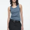 COS RIBBED TANK TOP-Women T-Shirts | Tops