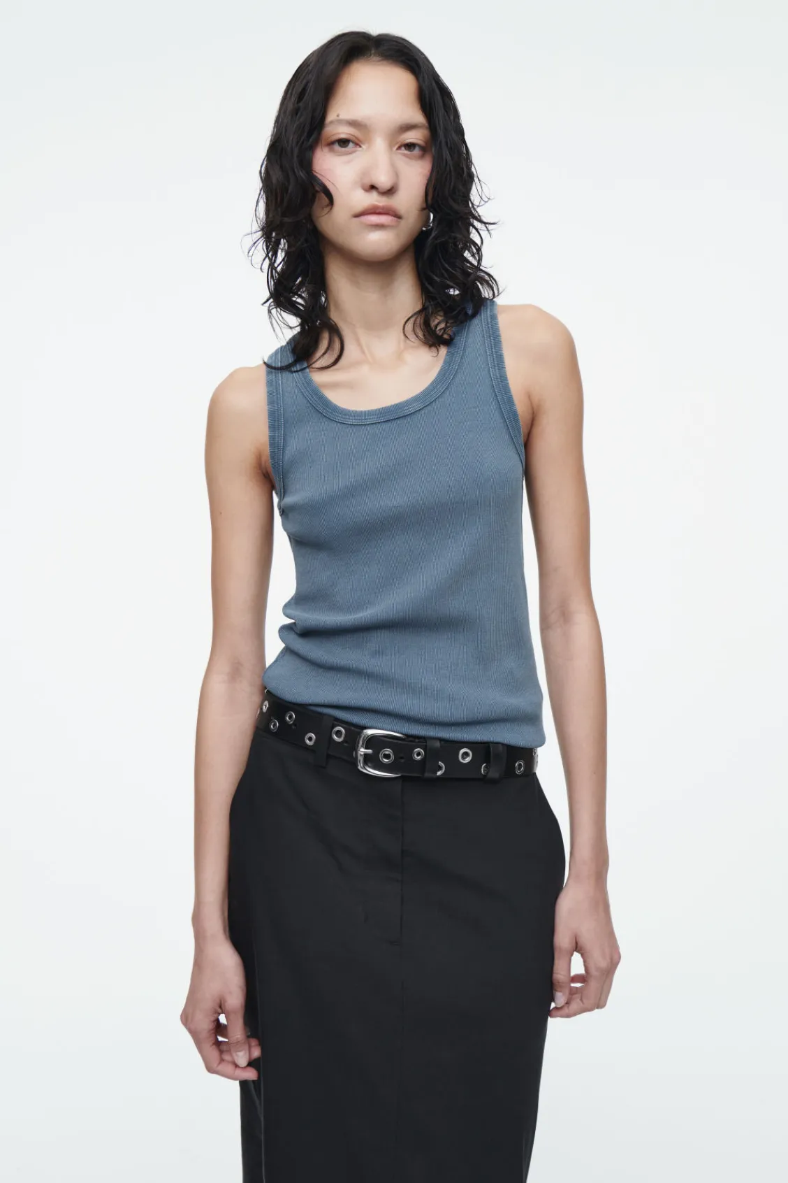 COS RIBBED TANK TOP-Women T-Shirts | Tops