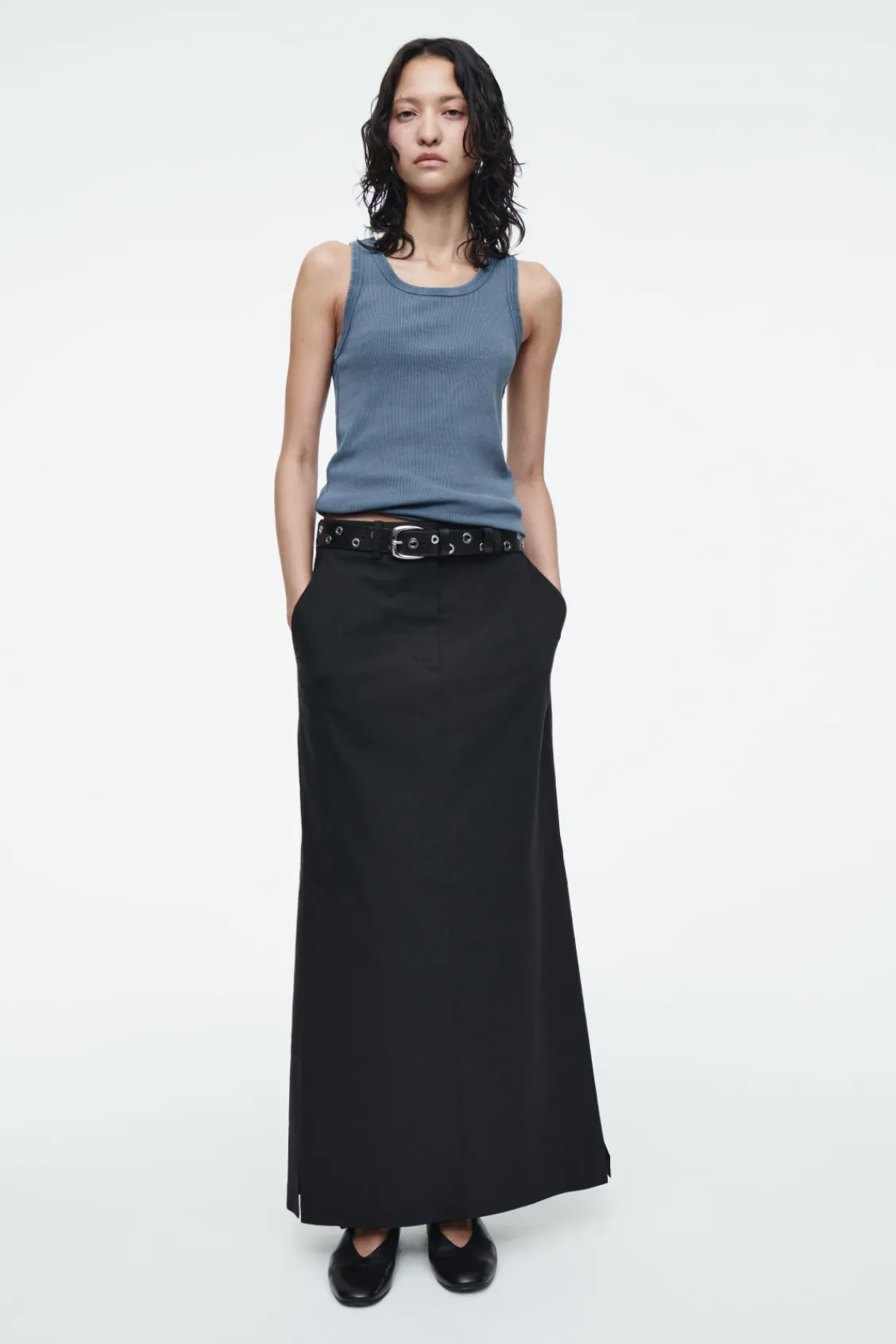 COS RIBBED TANK TOP-Women T-Shirts | Tops