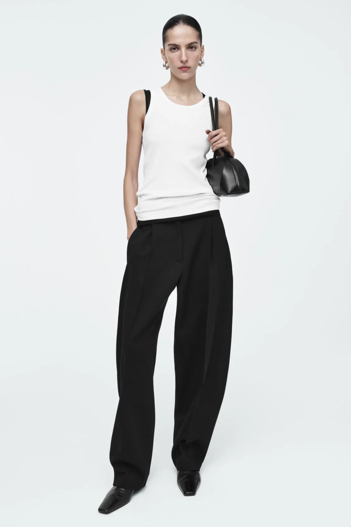 COS RIBBED TANK TOP-Women Tops