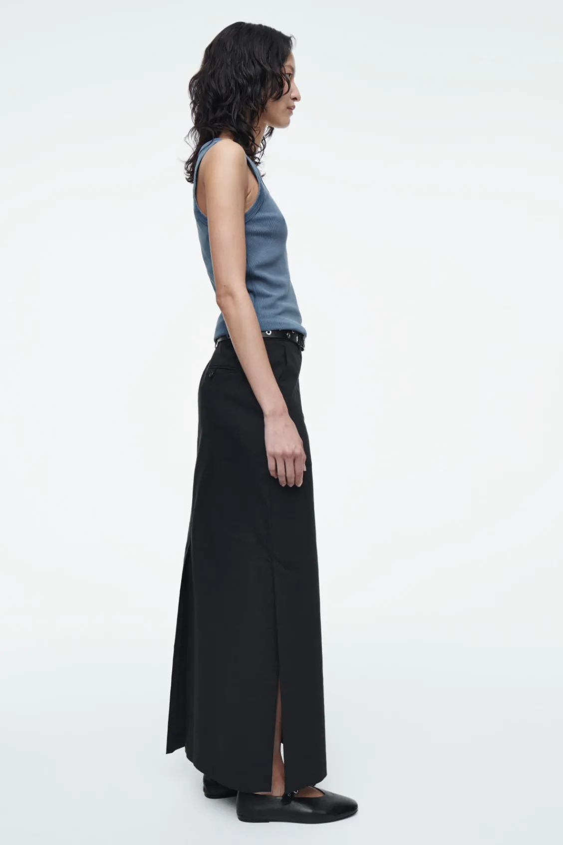 COS RIBBED TANK TOP-Women T-Shirts | Tops