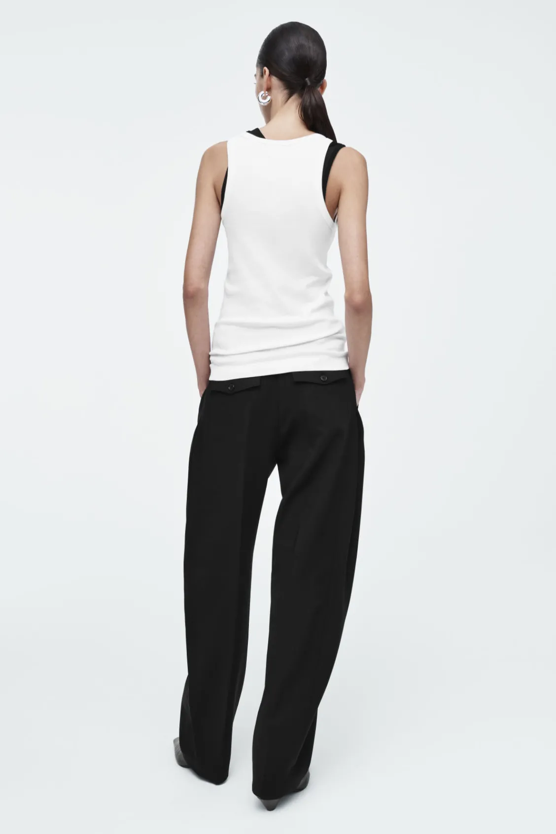 COS RIBBED TANK TOP-Women Tops