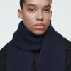 COS RIBBED WOOL AND CASHMERE SCARF-Women Hats & Scarves | Cashmere