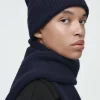 COS RIBBED WOOL AND CASHMERE BEANIE-Women Hats & Scarves | Cashmere