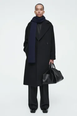 COS RIBBED WOOL AND CASHMERE SCARF-Women Hats & Scarves | Cashmere