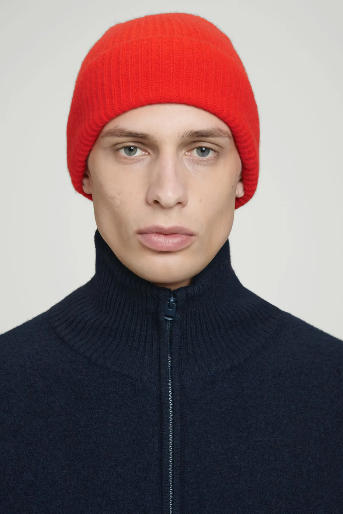 COS RIBBED WOOL AND CASHMERE BEANIE-Women Hats & Scarves | Cashmere