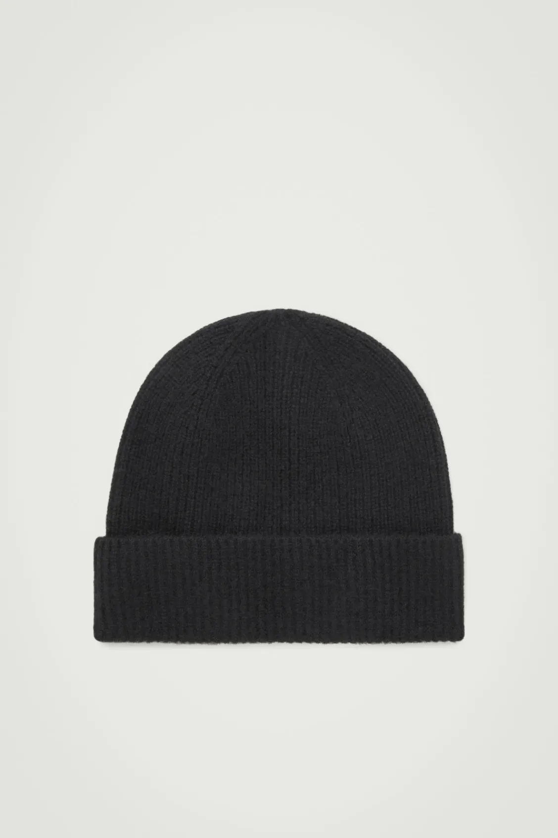 COS RIBBED WOOL AND CASHMERE BEANIE-Women Hats & Scarves | Cashmere